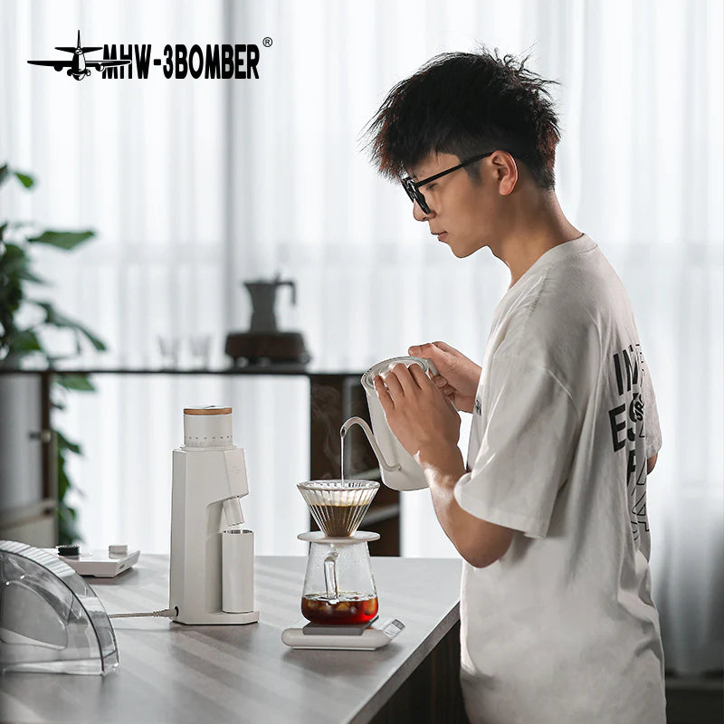 MHW-3BOMBER Sniper Electric Coffee Grinder White