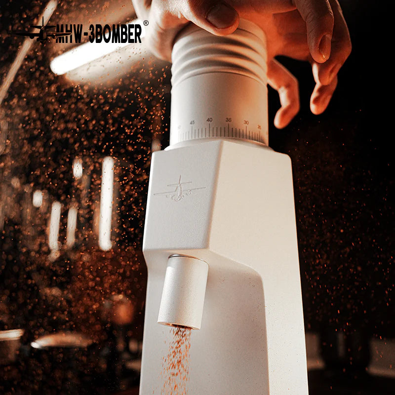 MHW-3BOMBER Sniper Electric Coffee Grinder White