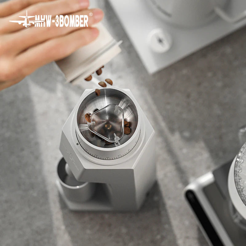 MHW-3BOMBER Sniper Electric Coffee Grinder White